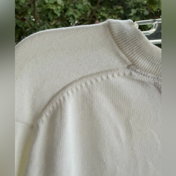 TOMMY HILFIGER Signature Men's Cream V-Neck Cotton Regular Fit Sweater Size S - Picture 8 of 13